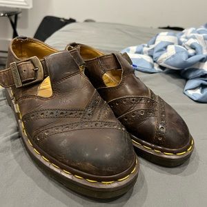 Brown doc marten Mary Janes